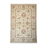 Tapis ziegler fait à la main crème laine floral area tapis - 100x147cm