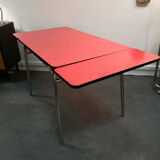 Red formica table
