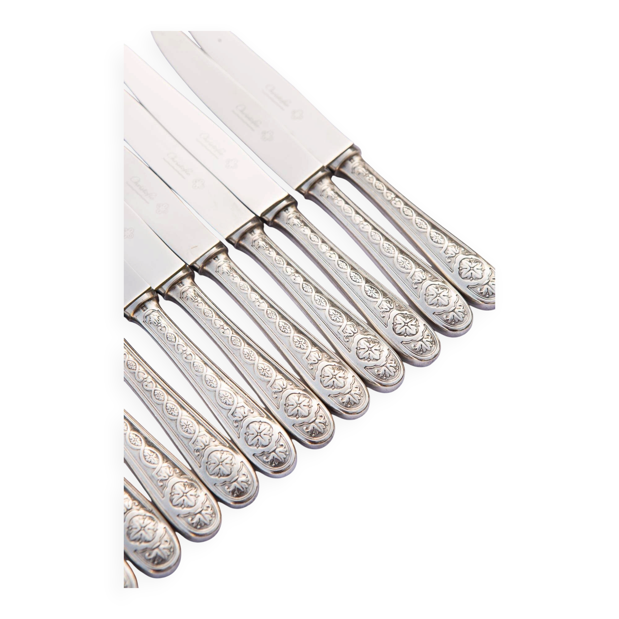 Set of 11 dessert or entremets knives Villeroy by Christofle