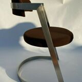 1970 stainless steel chair chrome style treck