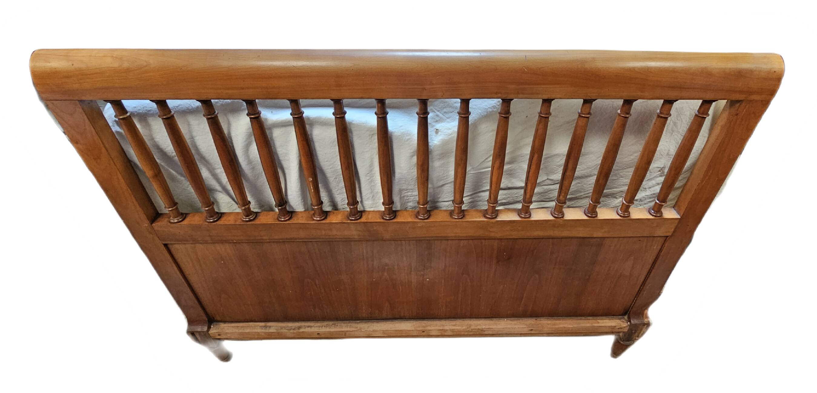 Headboard with wooden bars