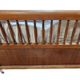 Headboard with wooden bars