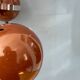 Brown vintage space age pendant lamp with three eyeball shades