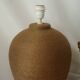 Vintage 70's natural rope lamp base