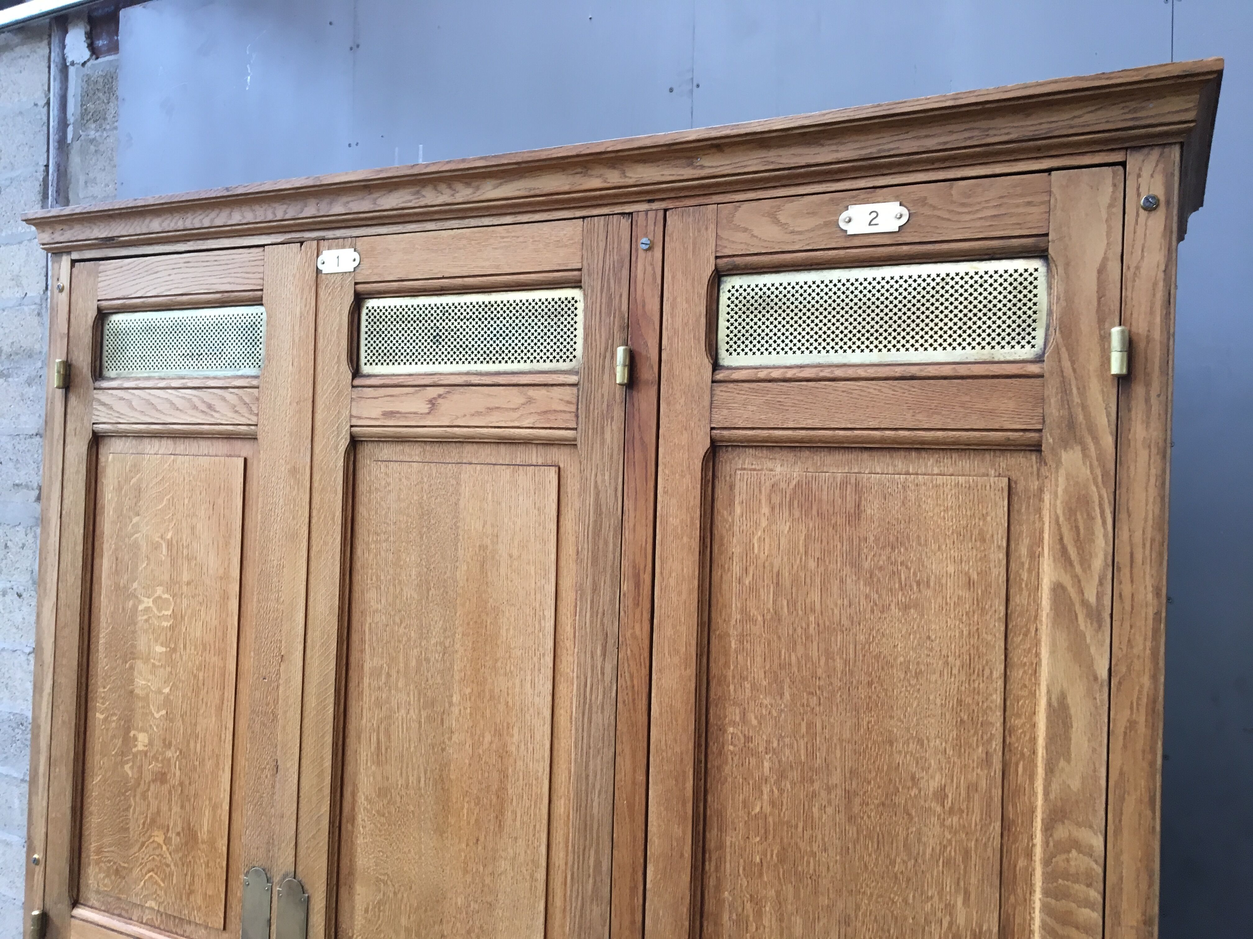 30s Oak cloakroom from the national bank in France