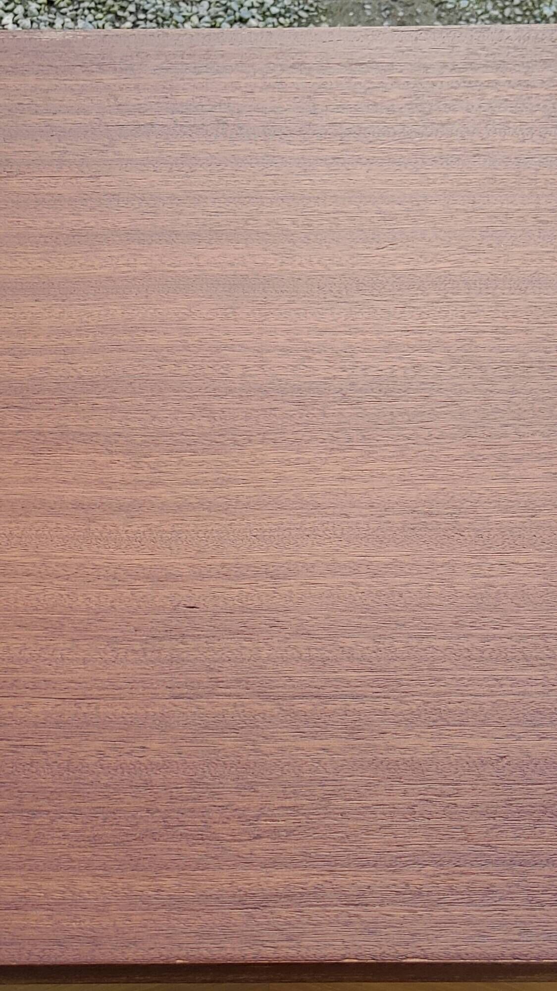 Enfilade of the 50s in oak and mahogany feet compass