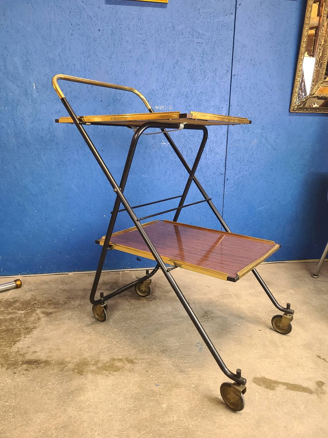 Vintage serving trolley