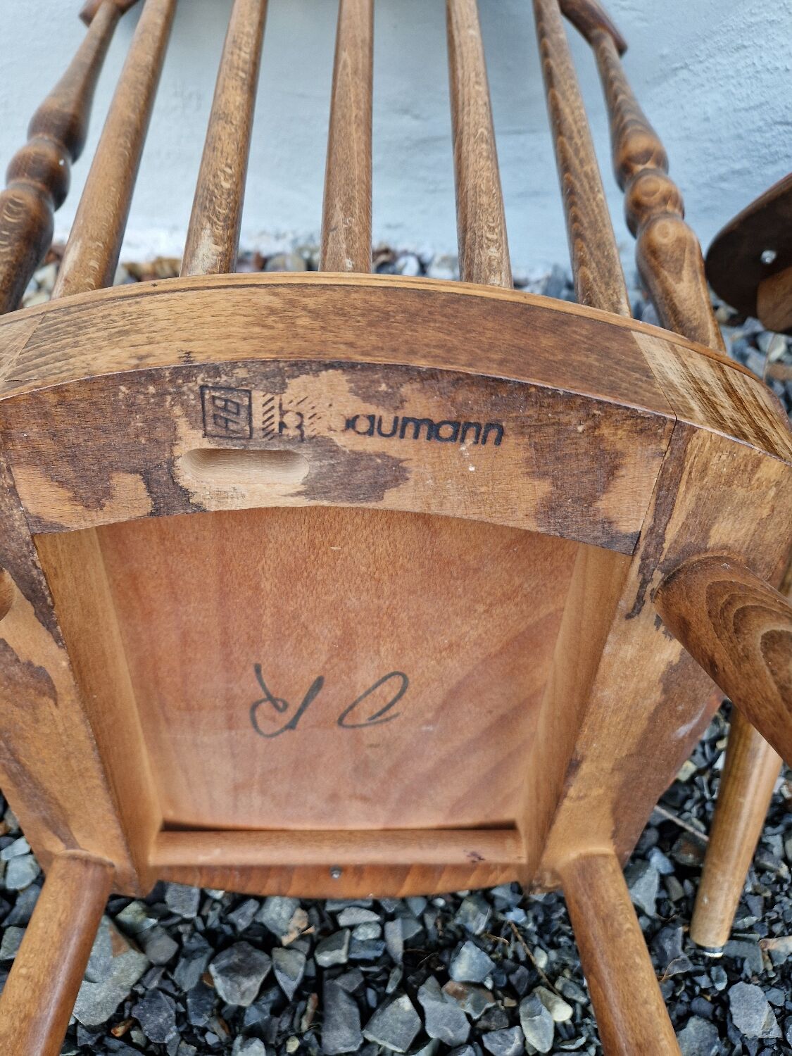 Set of 6 Baumann chairs in turned wood