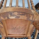 Set of 6 Baumann chairs in turned wood