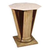 Particular side table with onyx top from the 70s