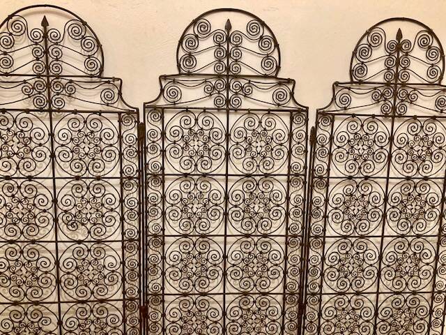 Wrought iron screen