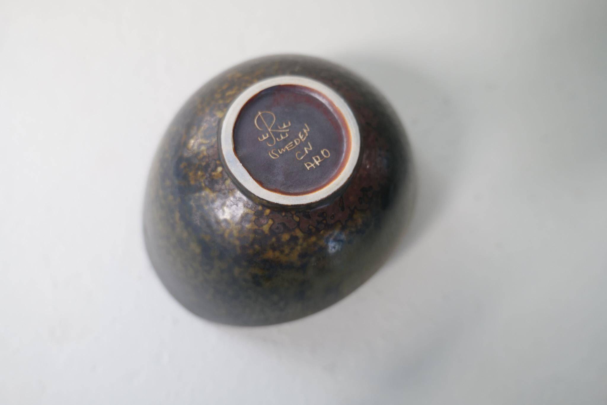 Collection of 3 ceramic vessels by Gunnar Nylund Rörstrand Sweden, 1950s