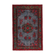 Handmade anatolian 1980s 196 cm x 302 cm red rug