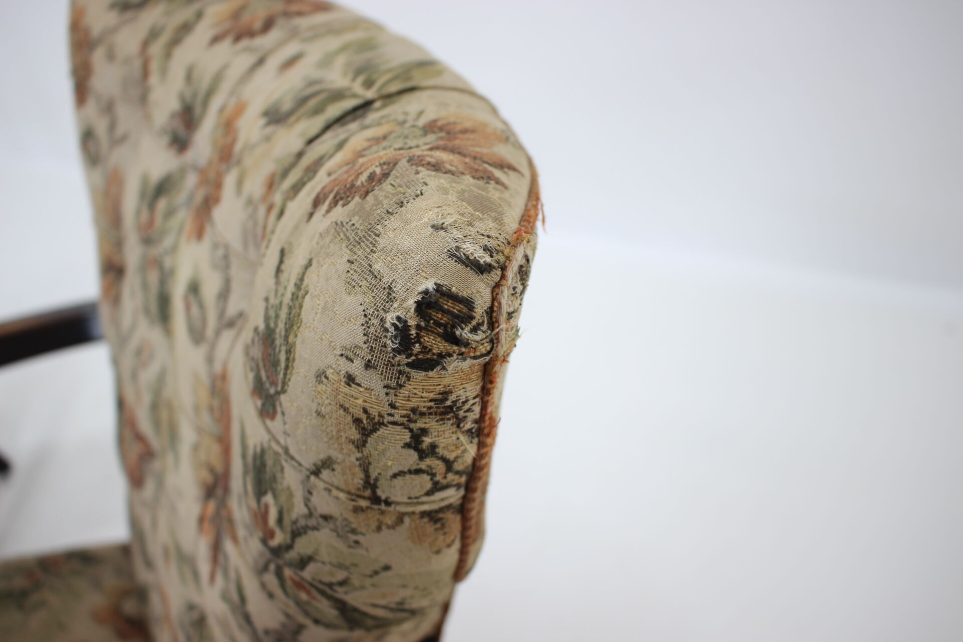 1940s pair of armchairs, czechoslovakia