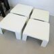Ensemble de 4 tables basses Quattro Gatti Mario Bellini Annés 70