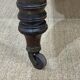 English nineteenth oak table with 1 crank extension