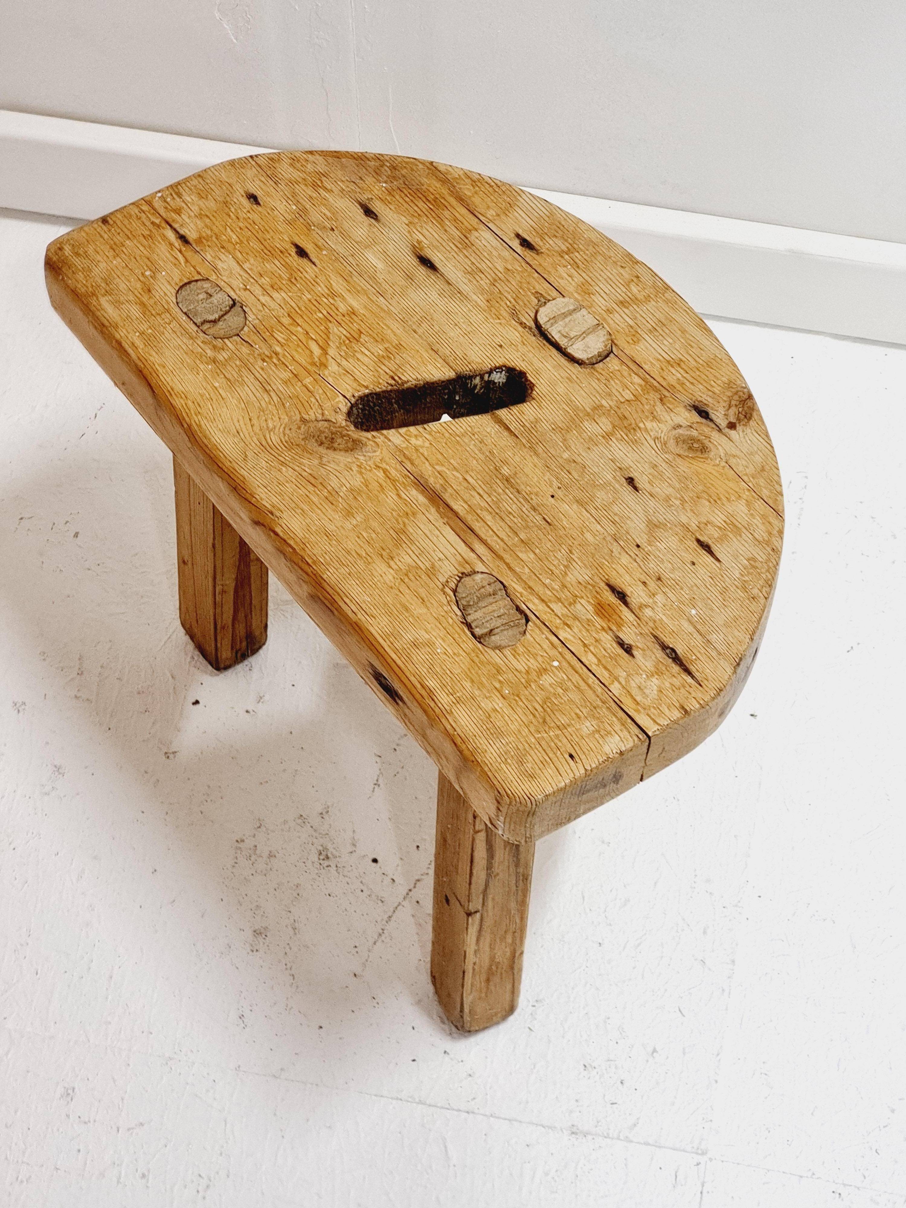 Allmoge stool/Swedish craftsmanship, dated 1948