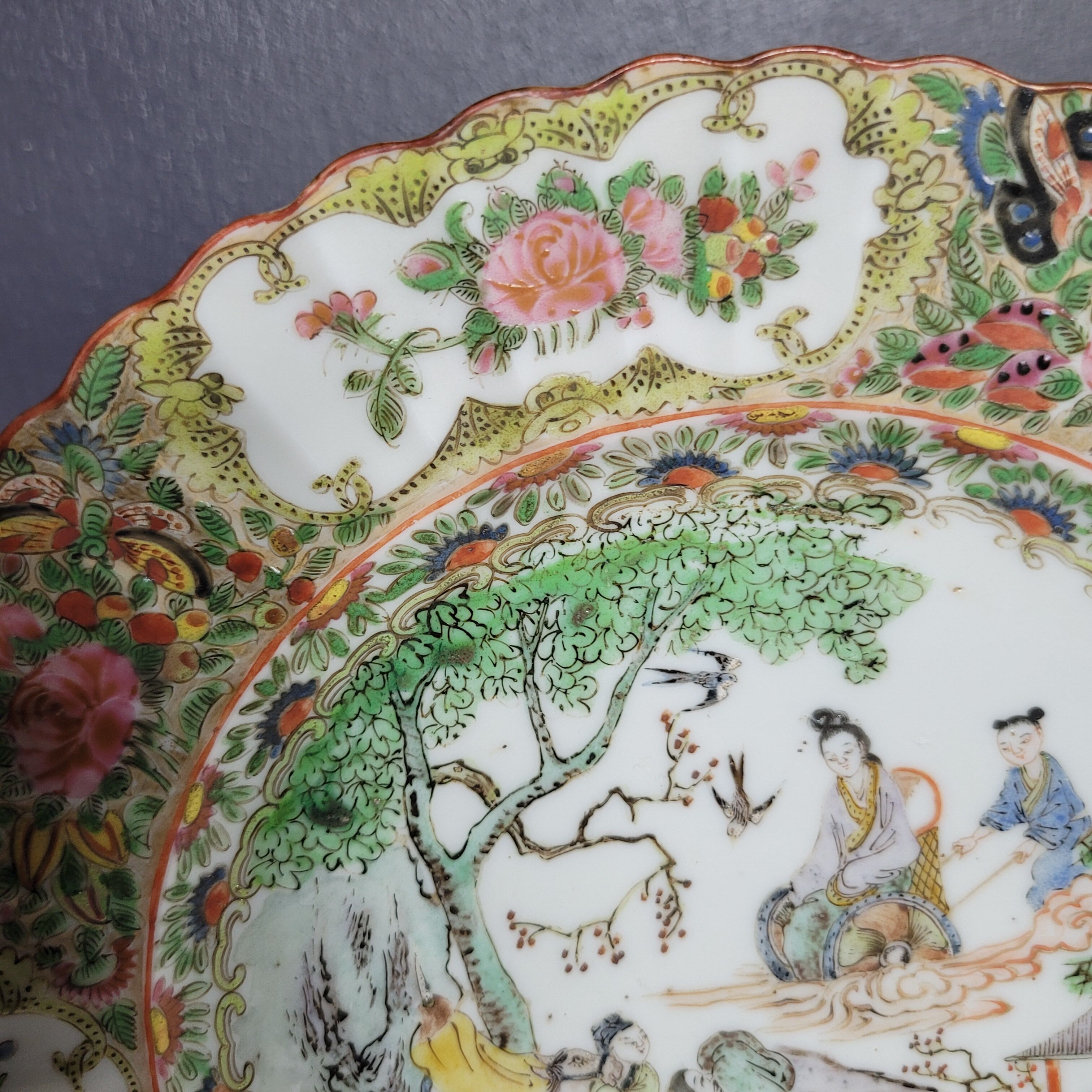 Chinese plate Canton porcelain
