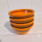 Set of earthenware cups from Gouda Holland