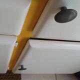 Buffet low yellow and white mado