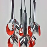Suspension en métal chromé par Raak Amsterdam 1960 's