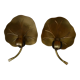 Pair of wall lights brass 70s