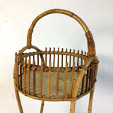 Vintage rattan bar 60