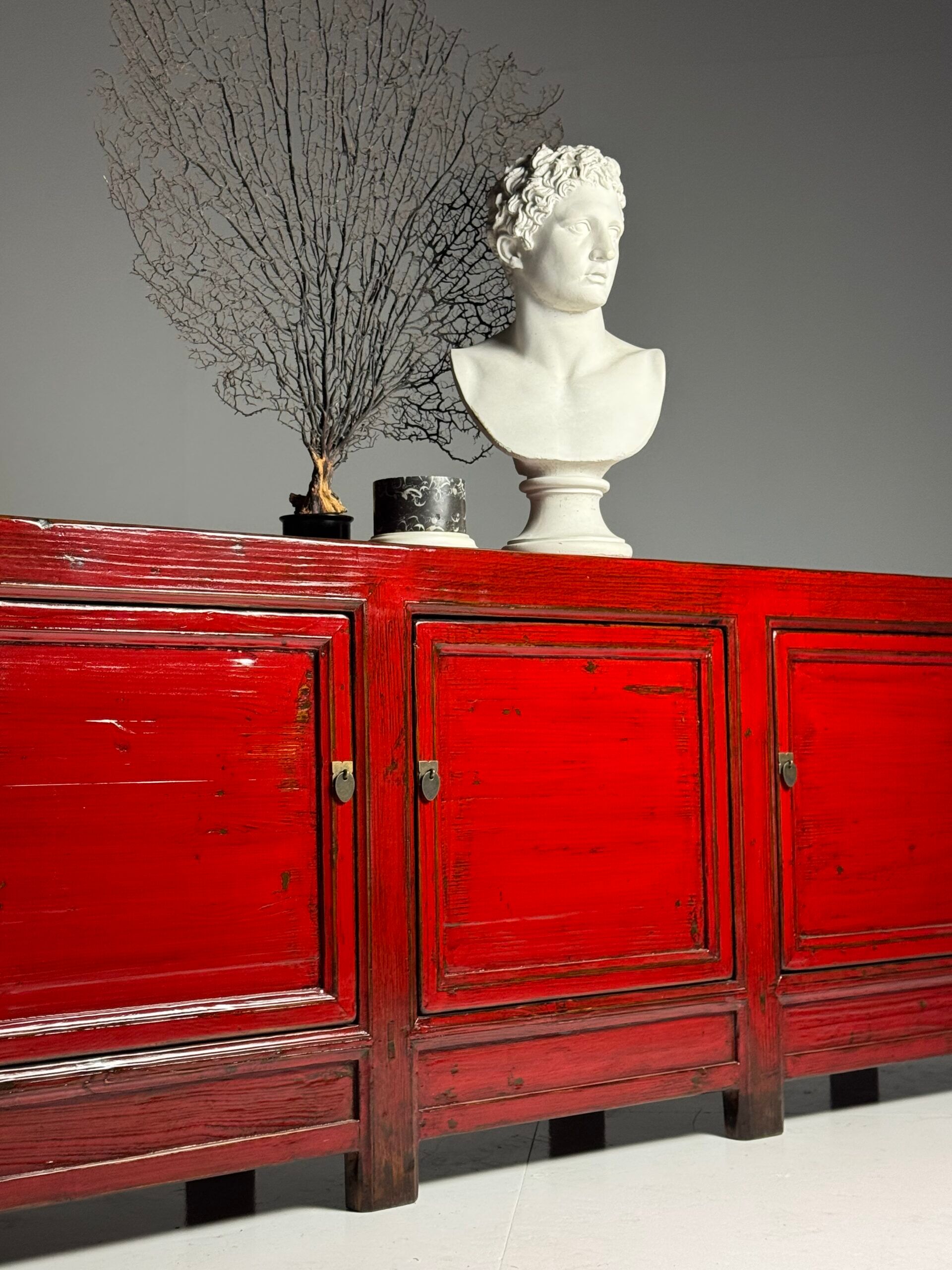 Chinese sideboard red