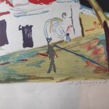 Lithograph signed Émile Sabouraud