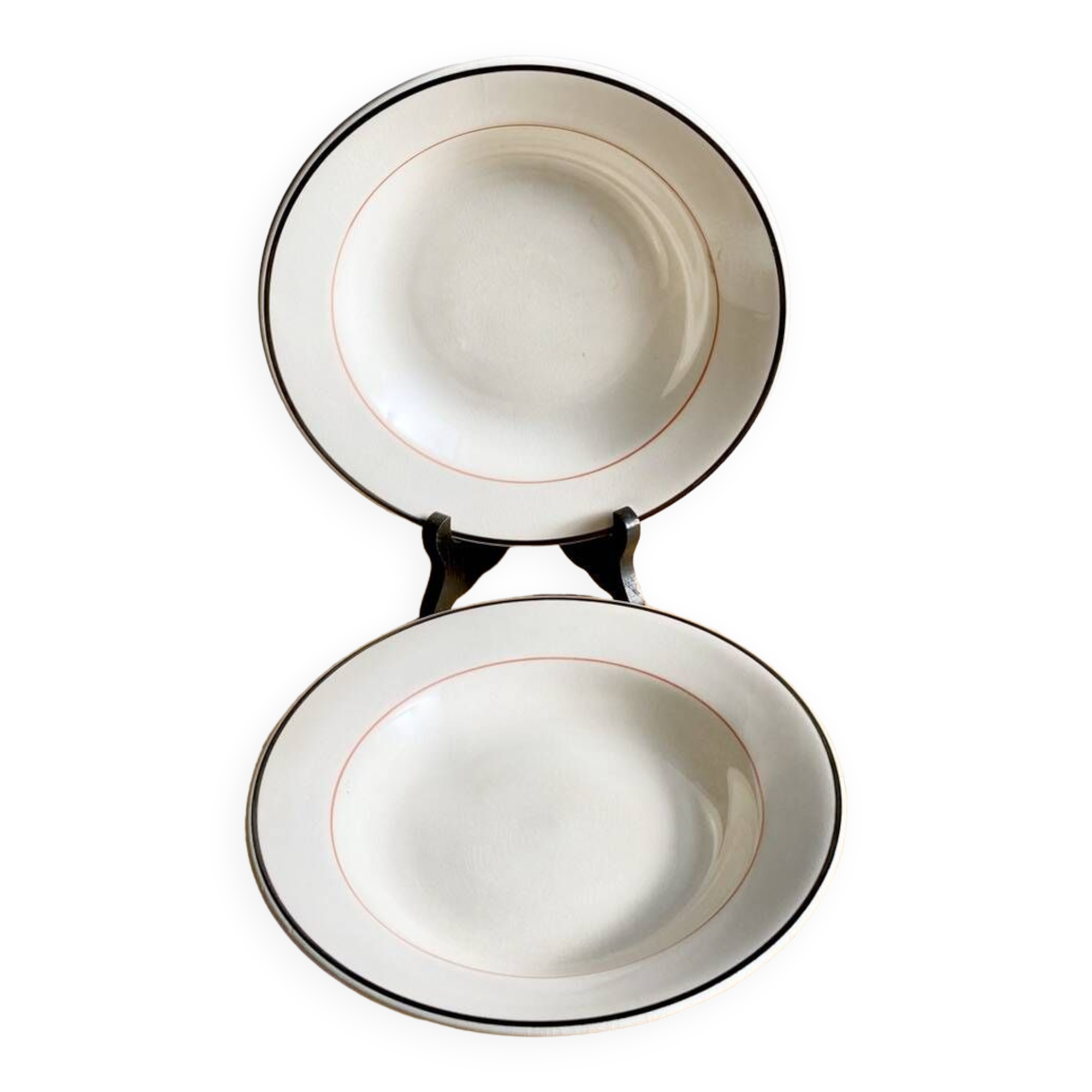 Duo vintage plates GIEN
