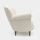 Mid-Century Modern Italian Bouclè Curved Armchair, 1950s