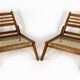 Restored Mid-Century Scandinavian Hunting Chairs by Kristiansson, 1950s