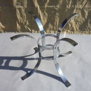 Table de salle à manger  verre et chrome
