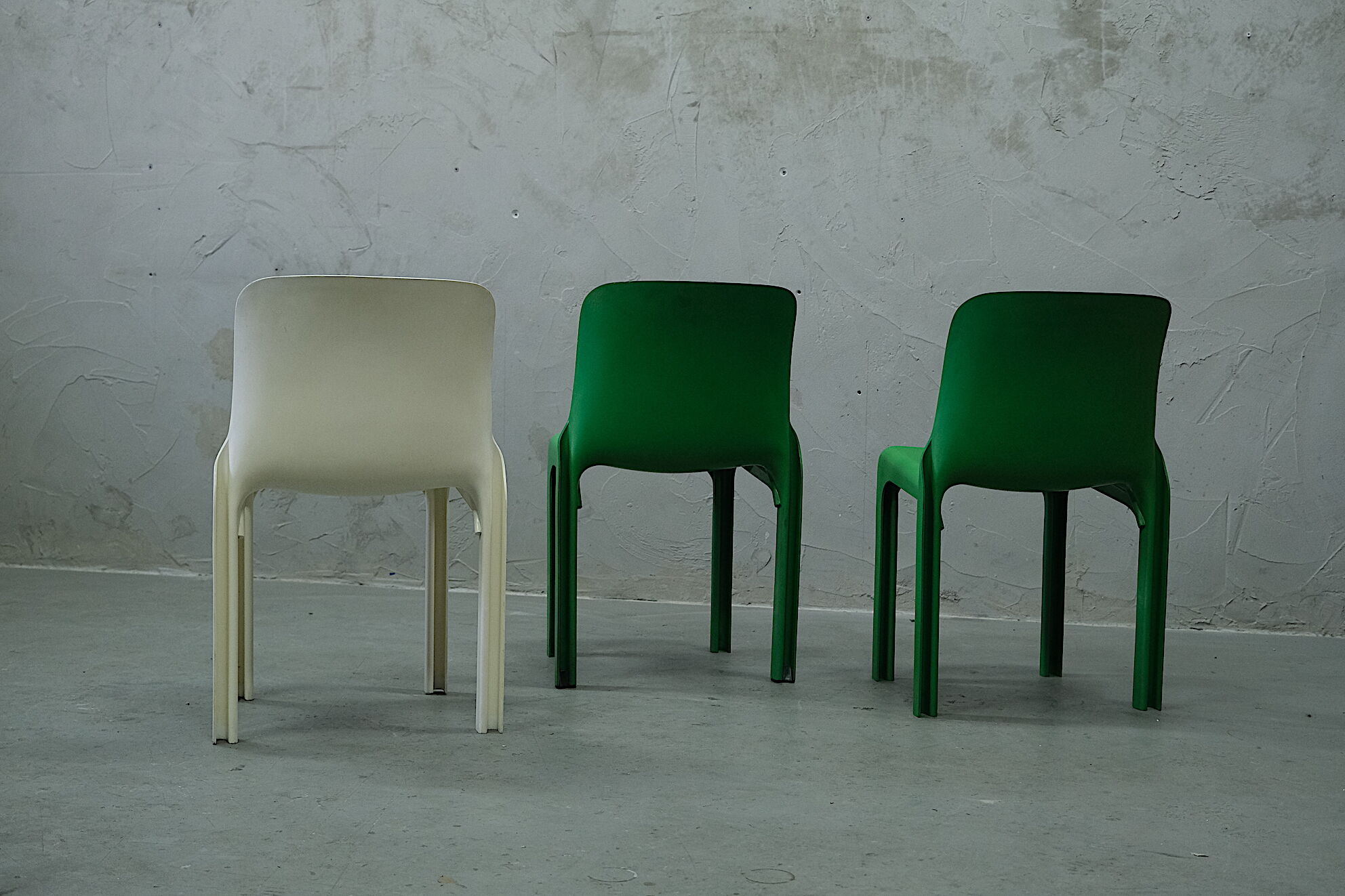 Dinning Chairs by Vico Magistretti for Artemide, set of 3, Italy 1970's