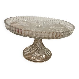 Crystal cake and cheese holder