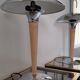 Paire de lampes champignon (dit paquebot ) vintage 1980