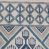 White carpets multicolored Berber patterns