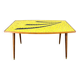 Table basse ou d'appoint en bois et verre de style Mid-Century, Allemagne