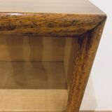 Showcase in wood and glass
