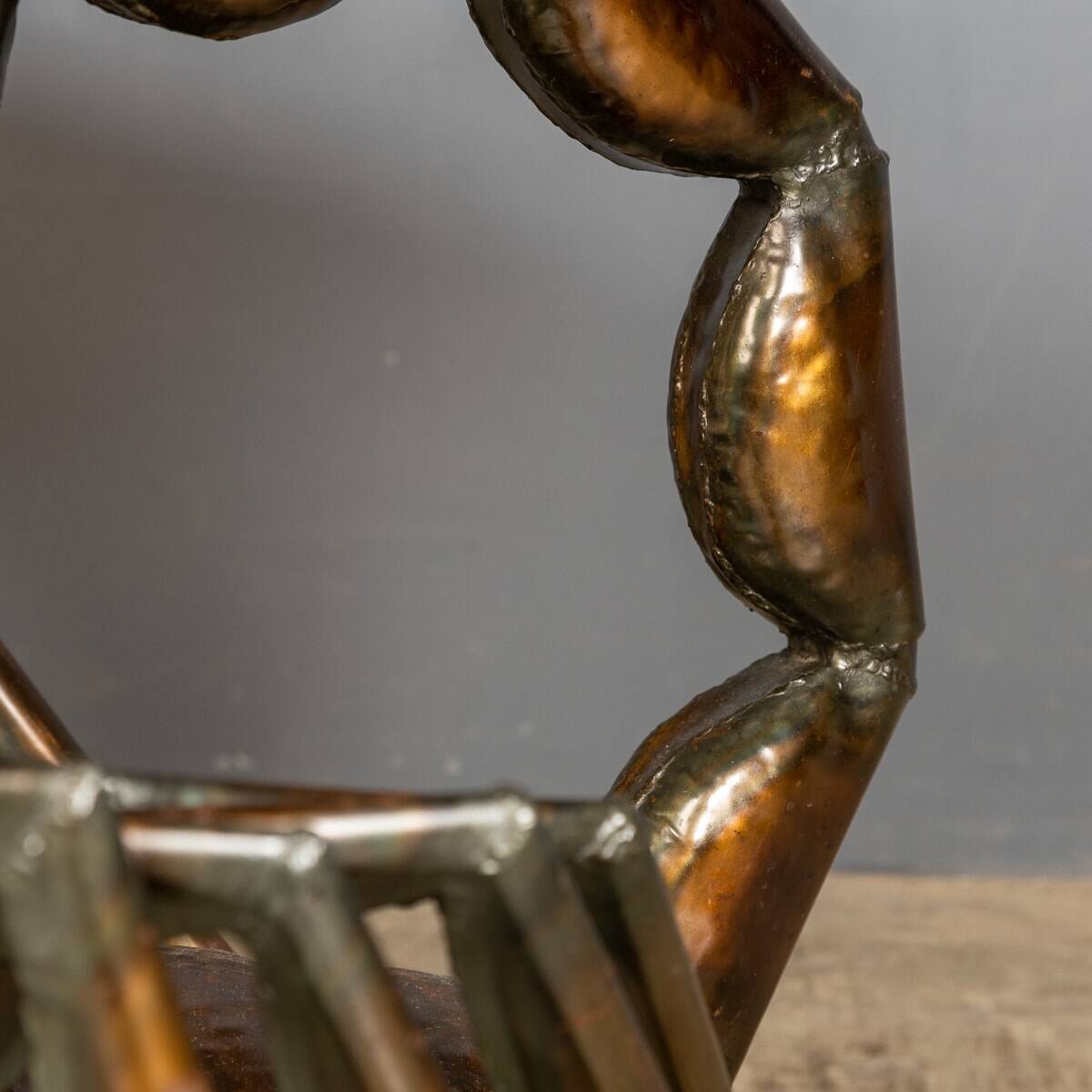 Unusual metal scorpion shaped coffee table c.1970