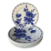 6 English flat plates Staffordshire Victoria