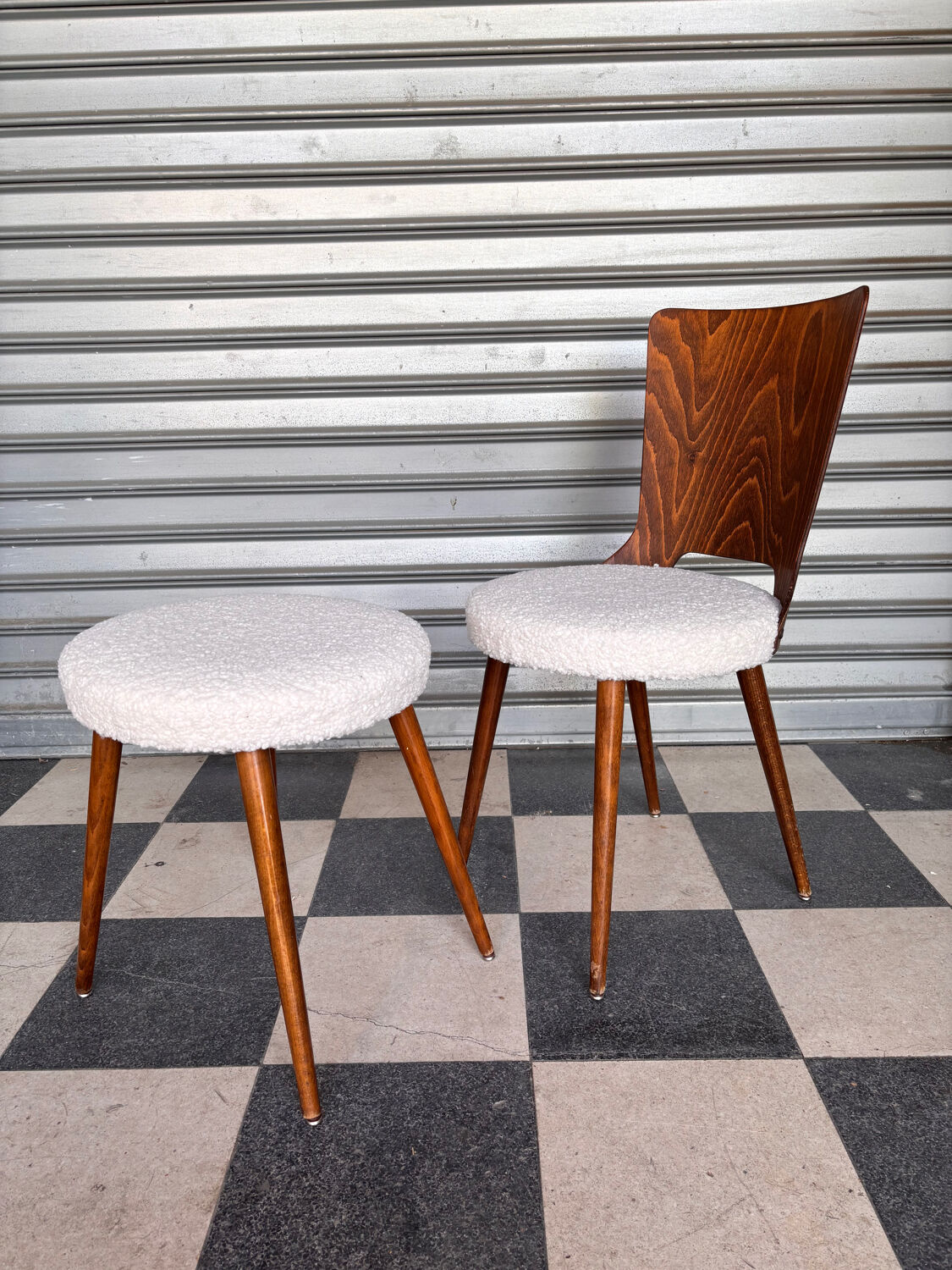Set of 14 Baumann bistro chairs