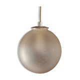 Suspension globe verre soufflé doré