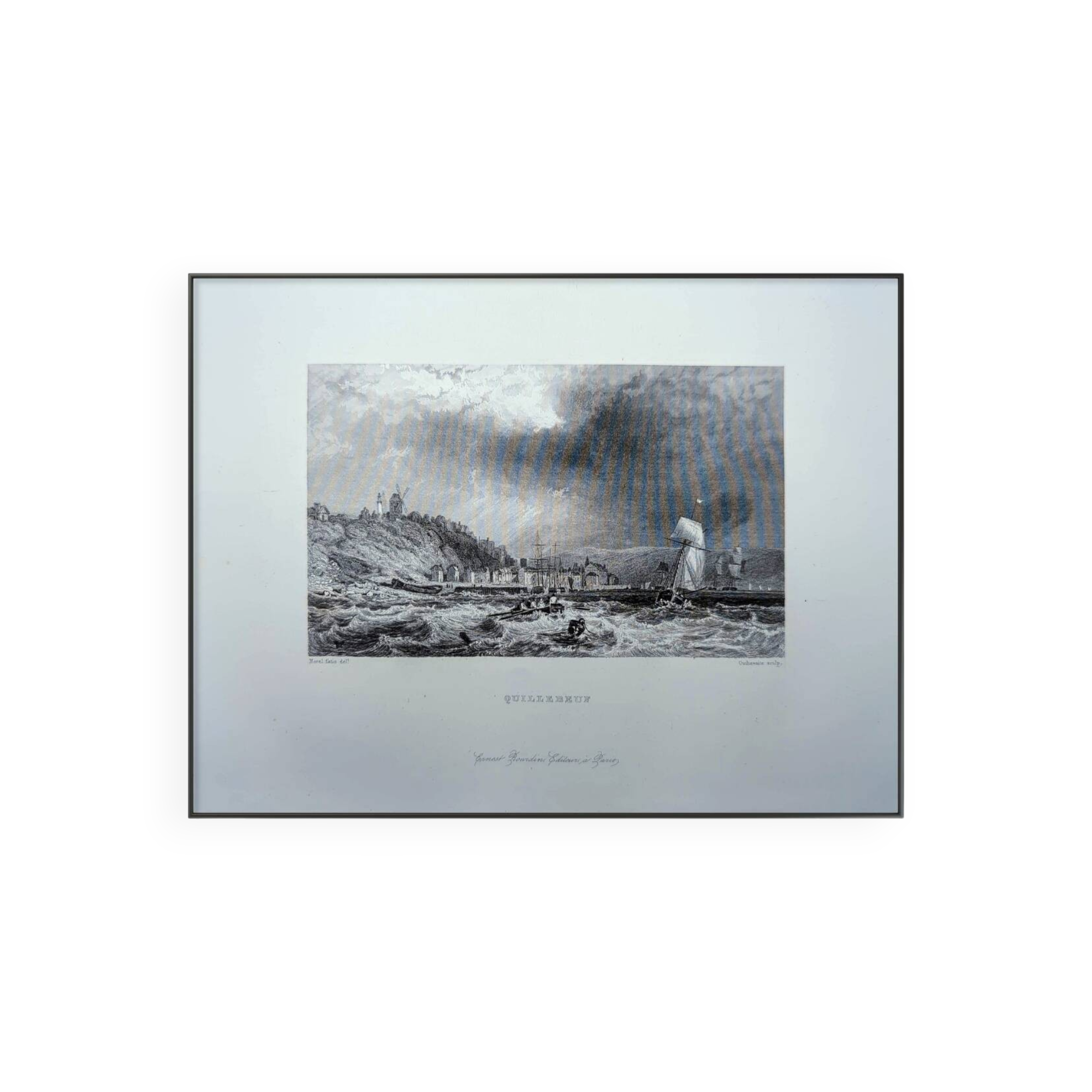 Printed in 1844, Quillebeuf-sur-Seine, Eure.