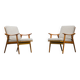 Model 563 Chairs by Fredrik Kayser for Vatne Lenestolfabrikk, Norway, 1960s, Set of 2