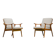 Model 563 Chairs by Fredrik Kayser for Vatne Lenestolfabrikk, Norway, 1960s, Set of 2