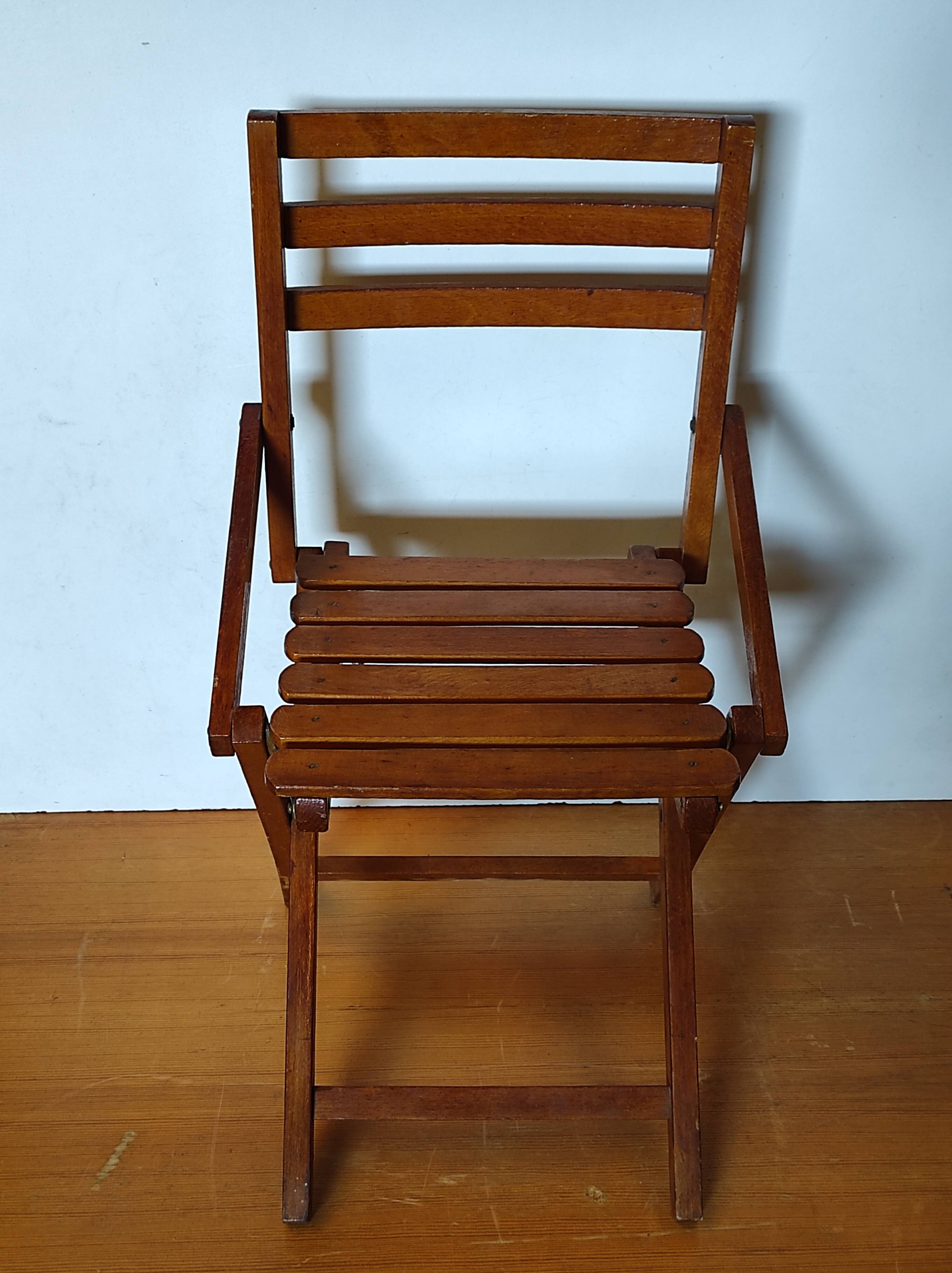 Ancienne chaise pliante enfants vintage italienne