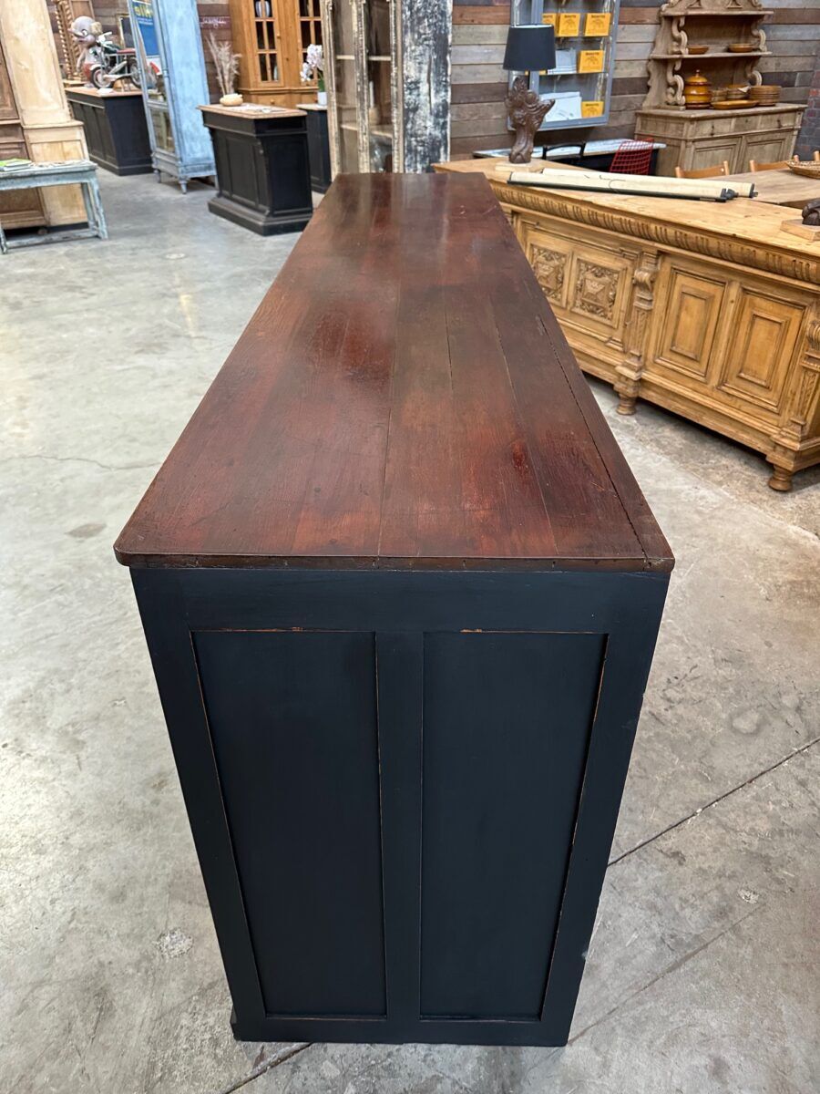 Large patinated workshop furniture