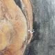 Painting signed pastel female portrait “the ocher sofa” 42x30 cm