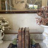 pair of marble and onyx Art Deco bookends